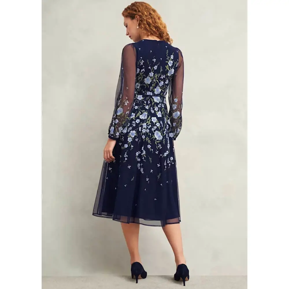 Hobbs Lois Embroidered Dress
